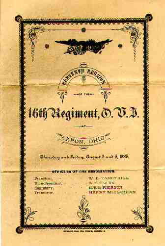 regimental reunion program