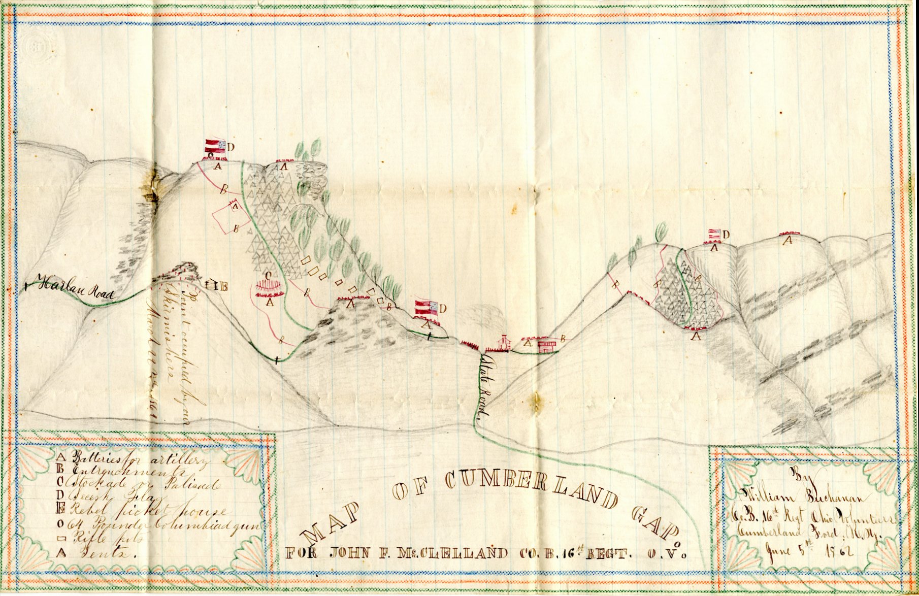 Map of Cumberland Gap