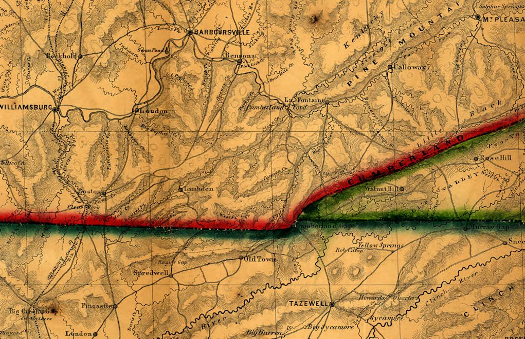 Map of Cumberland Gap