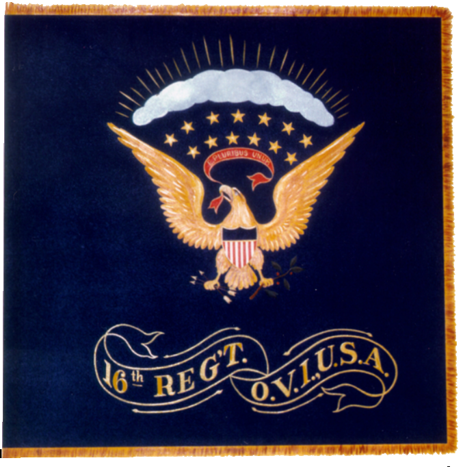 Painting of 16th OVI Regimental Flag