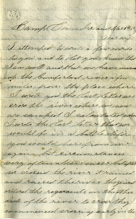 McClelland Letter 11 page 1