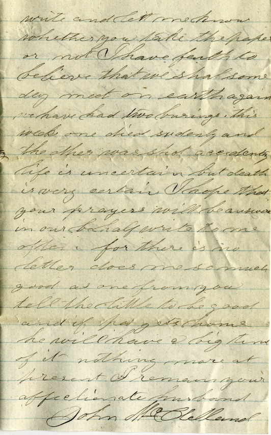 McClelland Letter 11 page 3