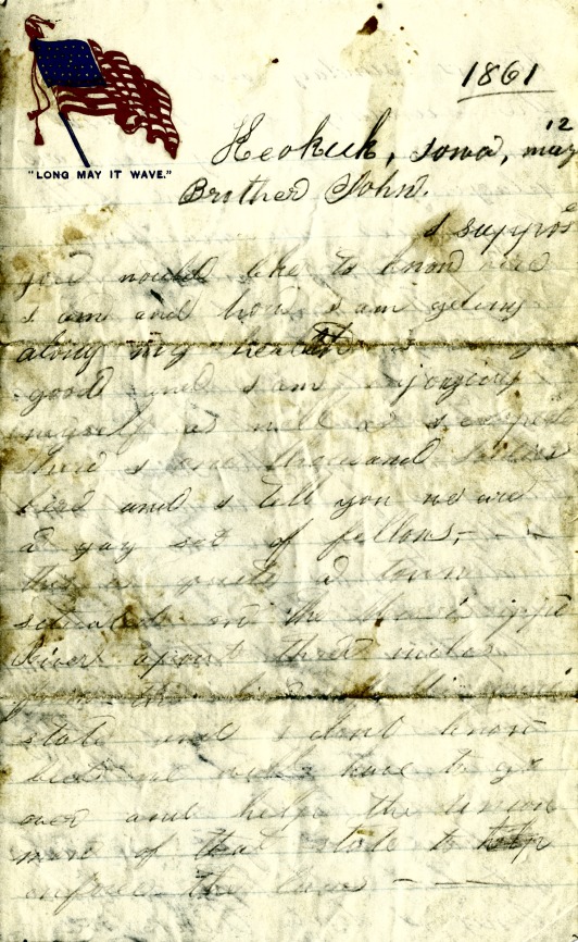 McClelland Letter 1 page 1