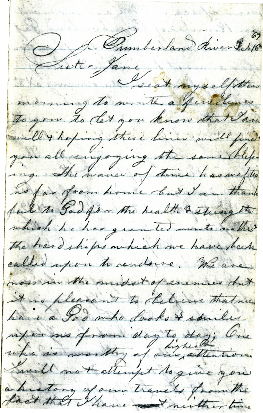 McClelland Letter 9 page 1