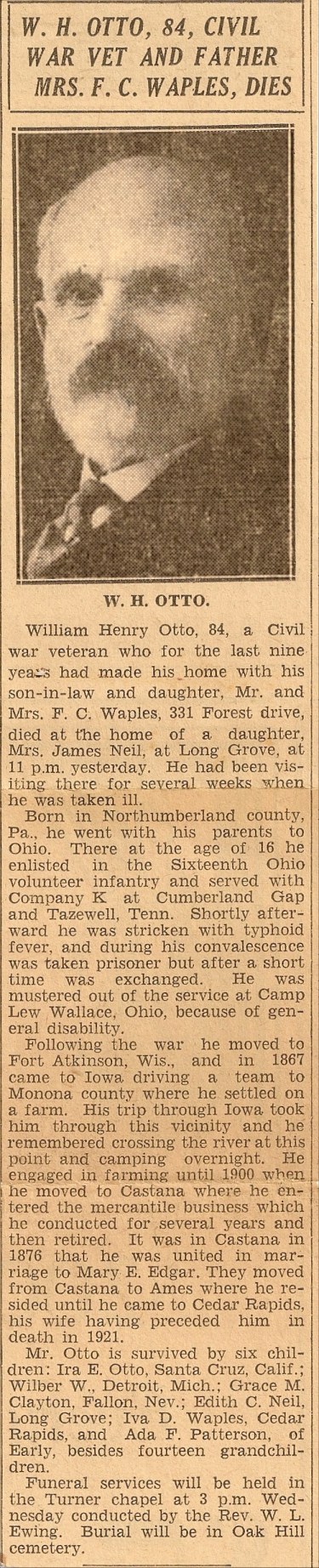 William Otto obituary