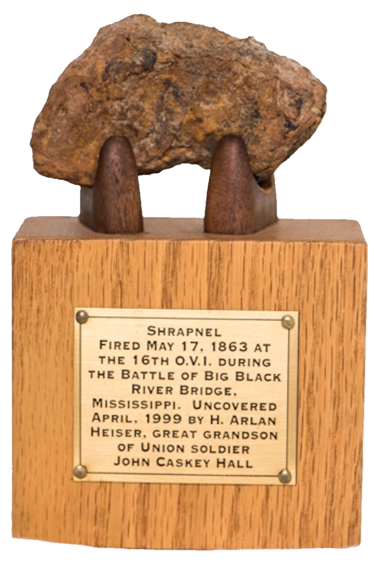 Confederate shell fragment from Big Black River Bridge
